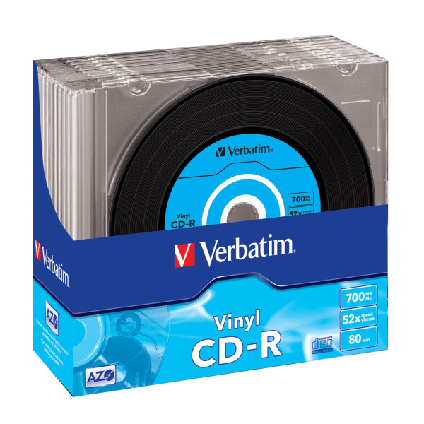 CDR 700 52X SLIM 10UDS VINILO