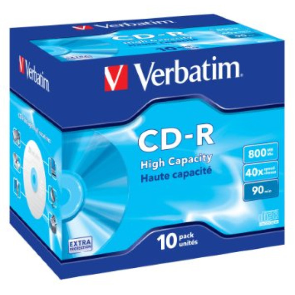 CDR 800 40X JEWELL 10 VERBATIM CDR 800 40X JEWELL 10 VERBATIM
