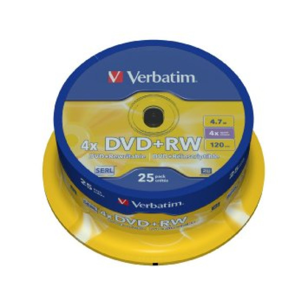 DVD RW 4.7 4X LATA 25 VERBATIM