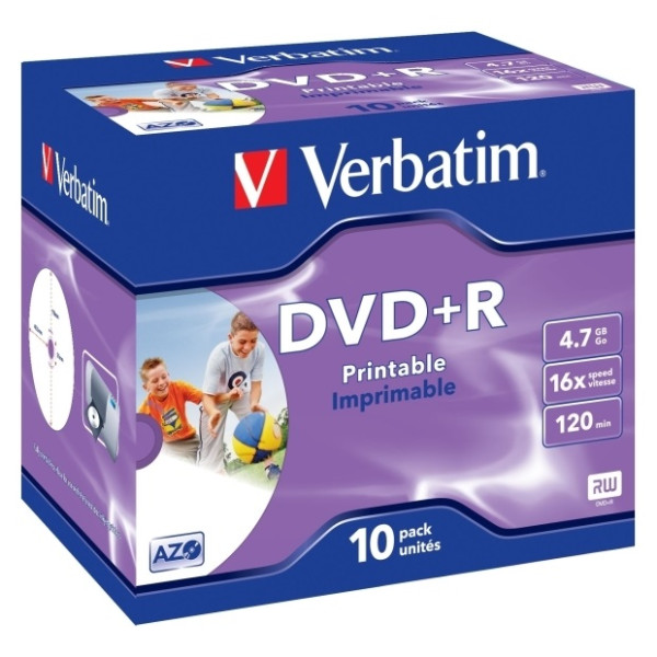 DVD R 4.7 16X JEWELL 10 IMPR VERBAT DVD R 4.7 16X JEWELL 10 IMPR VERBAT