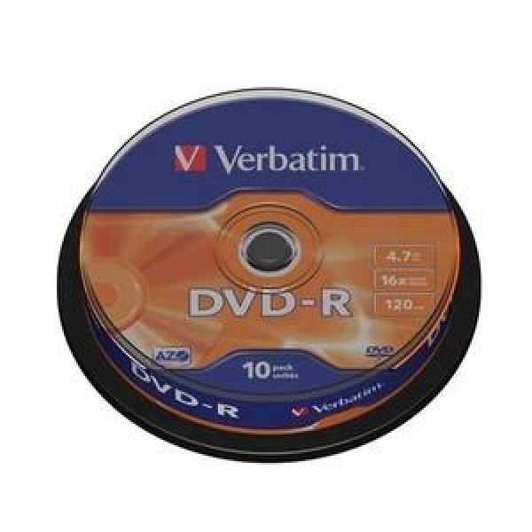 DVD-R 4.7 16X LATA 10 VERBATIM DVD-R 4.7 16X LATA 10 VERBATIM