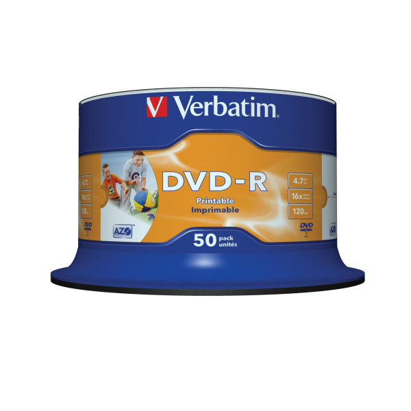 DVD-R 4.7 16X LATA 50 IMPR VERBATIM DVD-R 4.7 16X LATA 50 IMPR VERBATIM