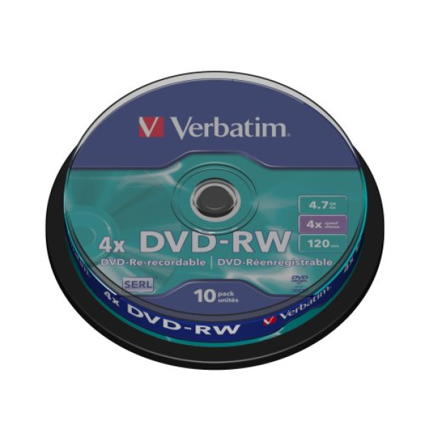 DVD-RW 4.7 4X LATA 10 VERBATIM