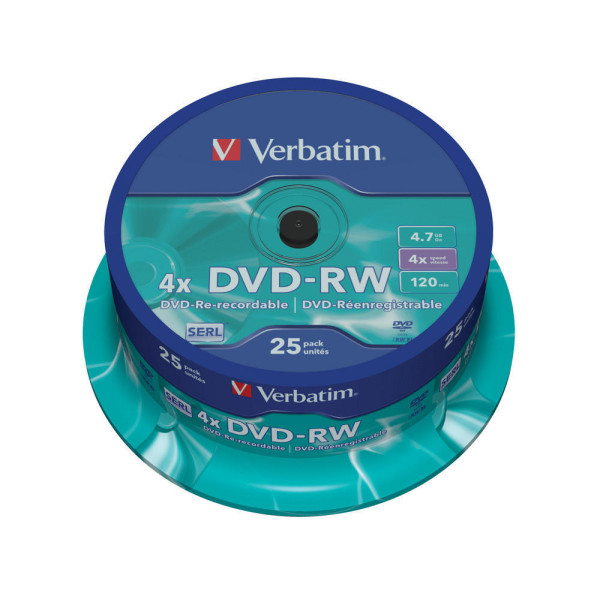 DVD-RW 4.7 4X LATA 25 VERBATIM