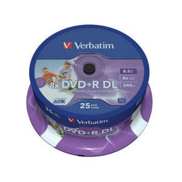 DVD R 8.5 LATA25 D.CAPA IMPRIMIBLE DVD R 8.5 LATA25 D.CAPA IMPRIMIBLE