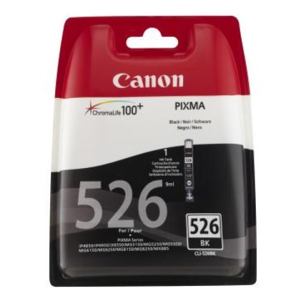 C.t. CANON CLI526B: MG5150 MG5250 IP4850 negro IP4950 MG6150 MG6250 *BLISTER+ALARMA* C.t. CANON CLI526B: MG5150 MG5250 IP4850 negro IP4950 MG6150 MG6250 *BLISTER+ALARMA*