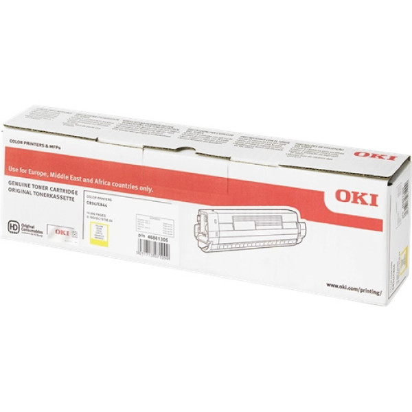 Toner OKI C834 C844 amarillo 10.000p.