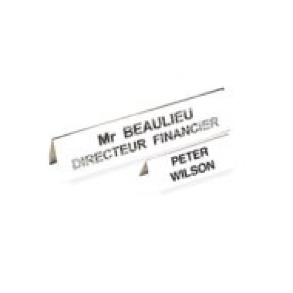 FELLOWES Pack 50 Portanombres Sobremesa 45x120mm FELLOWES Pack 50 Portanombres Sobremesa 45x120mm