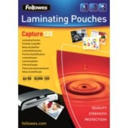 FELLOWES (50) fundas plastificar 125mic Brillo A2
