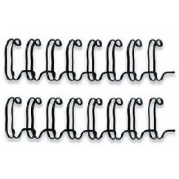 FELLOWES (100) wires negro 6mm (<35h.) doble espiral metálico wire FELLOWES (100) wires negro 6mm (<35h.) doble espiral metálico wire