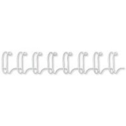 FELLOWES (100) wires blancos 10mm (51-80h.) doble espiral metálico wire FELLOWES (100) wires blancos 10mm (51-80h.) doble espiral metálico wire