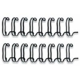 FELLOWES (100) wires negro 12mm (81-100h.) doble espiral metálico wire FELLOWES (100) wires negro 12mm (81-100h.) doble espiral metálico wire