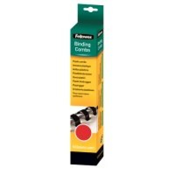 FELLOWES (25) canutillos rojos 10mm (41-55h.) para encuadernadora de canutillos de plástico FELLOWES (25) canutillos rojos 10mm (41-55h.) para encuadernadora de canutillos de plástico