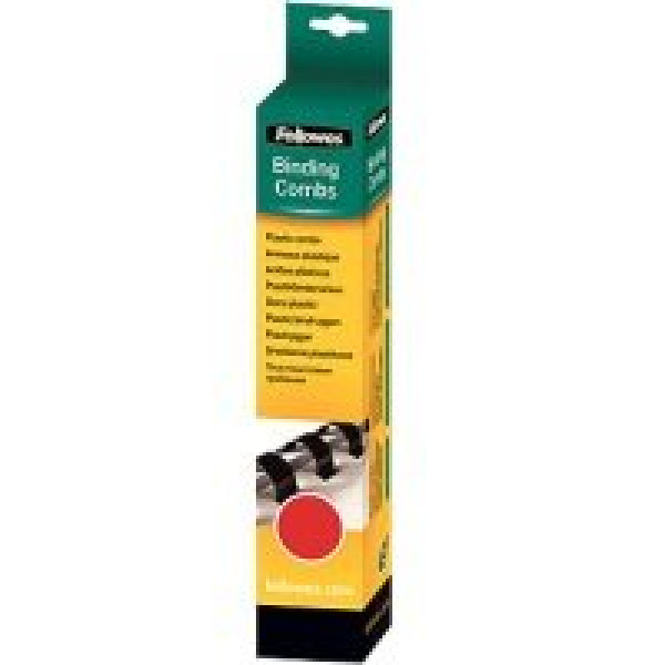 FELLOWES (100) canutillos rojos 6mm (<20h.) para encuadernadora de canutillos de plástico FELLOWES (100) canutillos rojos 6mm (<20h.) para encuadernadora de canutillos de plástico