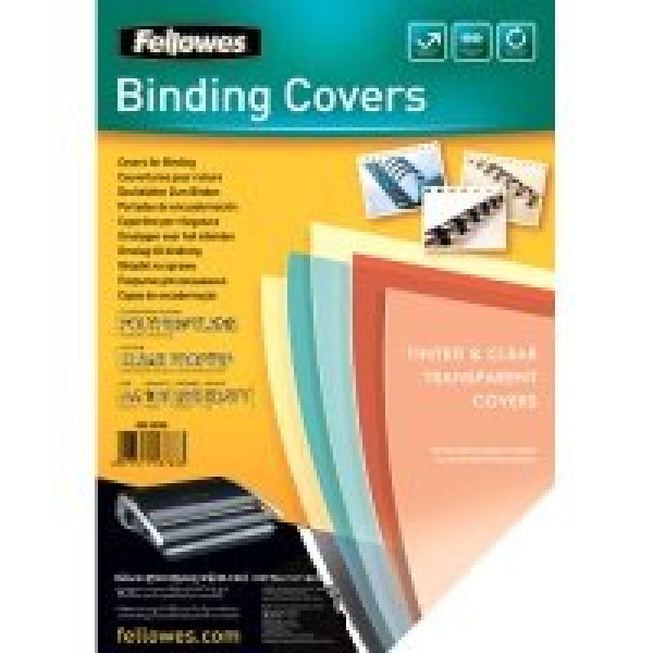 FELLOWES (25) portadas PVC A4 180mic transparente cristal FELLOWES (25) portadas PVC A4 180mic transparente cristal