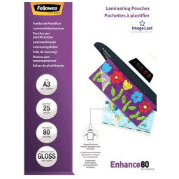 FUNDAS 25 80 MICRAS BRILLO A3