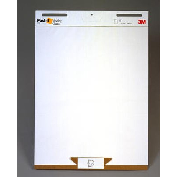POST-IT Bloc de reuniones de caballete liso blanco 30h. 775x635mm