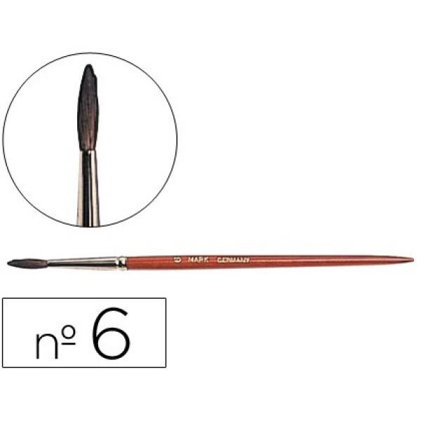 Pinceles acuarela nº6 pelo engomado Pinceles acuarela nº6 pelo engomado