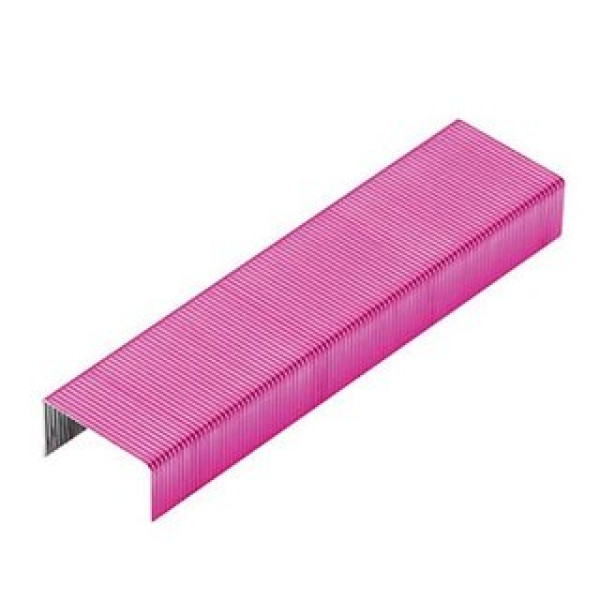 Caja de 2000 grapas REXEL nº56 26/6 color rosa Caja de 2000 grapas REXEL nº56 26/6 color rosa