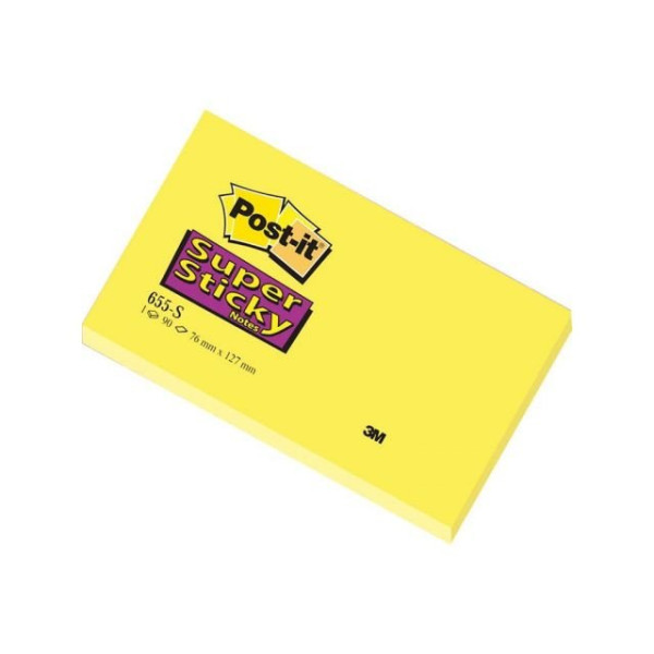 Bloc notas POST-IT 76x127mm 90h.SuperSticky súper-adhesivas Bloc notas POST-IT 76x127mm 90h.SuperSticky súper-adhesivas