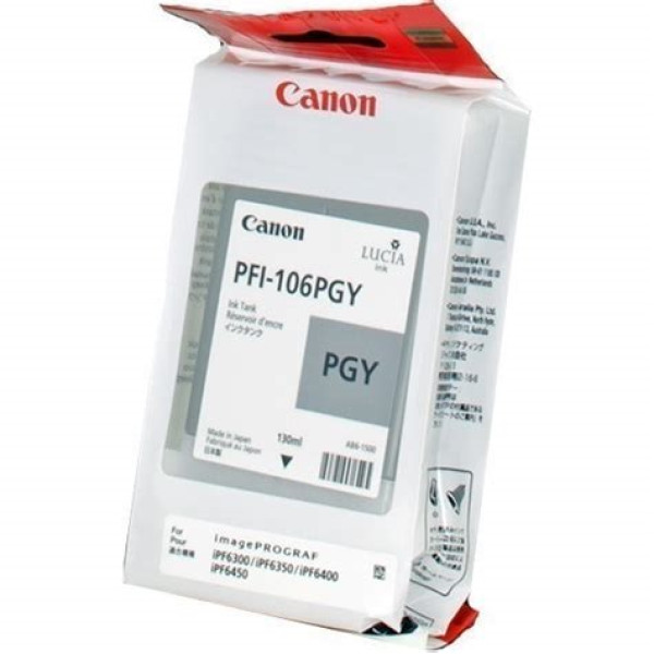 C.t. CANON PFI-106PG  IPF6400  IFP6450 foto gris 130 ml