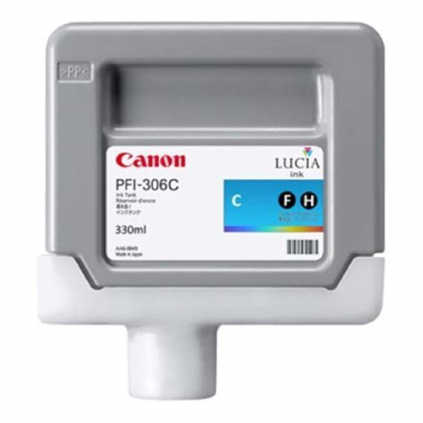 C.t. CANON PFI-306C:  IPF8300 IPF8400 cian 330 ml.