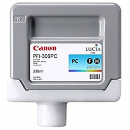 C.t. CANON PFI-306PC:  IPF8300 IPF8400 foto cian 330 ml.