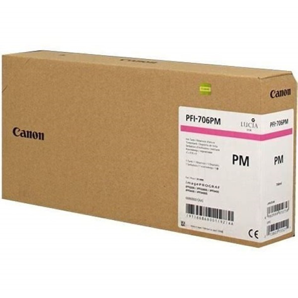 C.t. CANON PFI-706PM: IPF8300 IPF8400 foto magent 700 ml. C.t. CANON PFI-706PM: IPF8300 IPF8400 foto magent 700 ml.