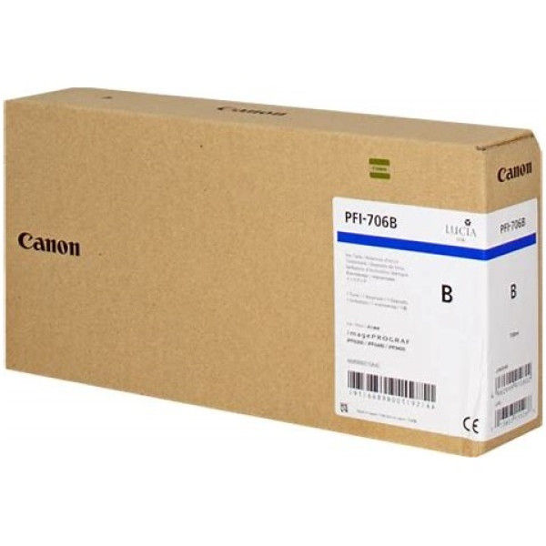 C.t. CANON PFI-706BL:  IPF8300 IPF8400 azul 700 ml.