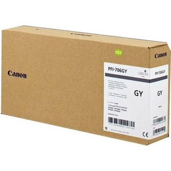 C.t. CANON PFI-706GR:  IPF8300 IPF8400 gris 700 ml.