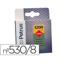 Caja 1200 grapas PETRUS 530/8