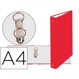 Carpeta 2 anillas EXACOMPTA A4 roja 30mm