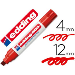 Rotulador EDDING marcador permanente 800 rojo