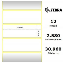 ETICH.IN CARTA 76 X 25MM  CONF.12