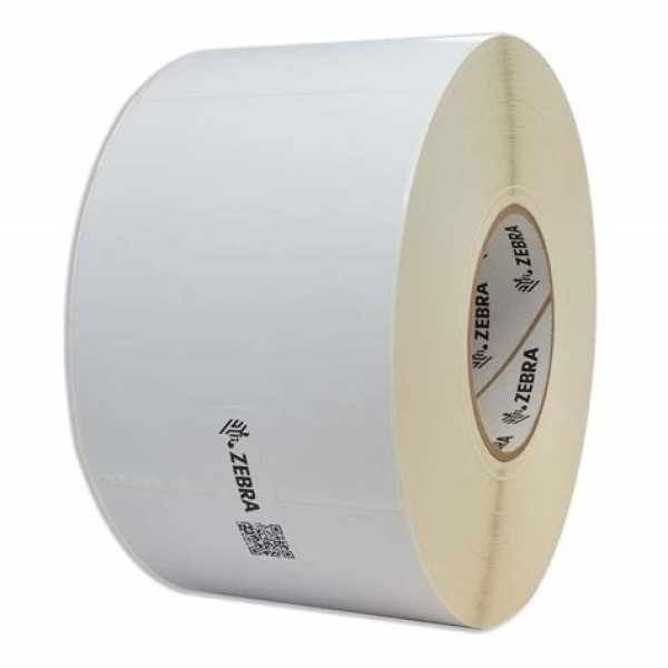 (12)Rollos etiquetas transfer ZEBRA Z-Select 2000T 102x51mm, 1370et/rollo blanca permanente perforada