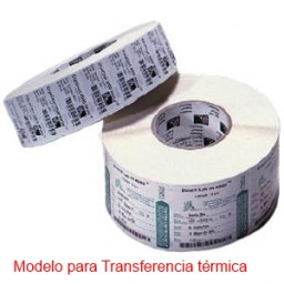 (1)Rollo etiquetas transfer ZEBRA Z-Select 2000T 102x127mm 565et/rollo blanca permanente perforada
