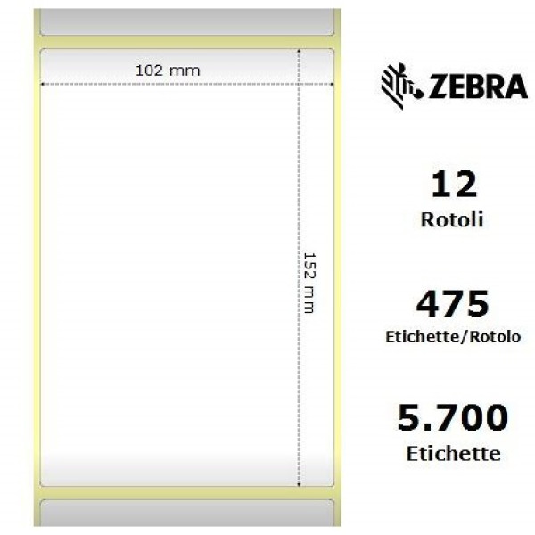 ETIQUETAS 102 X 152MM 12 ROLLOS ETIQUETAS 102 X 152MM 12 ROLLOS