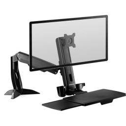 FELLOWES Estación de trabajo Sit-Stand Easy Glide Negro Bandeja para teclado
