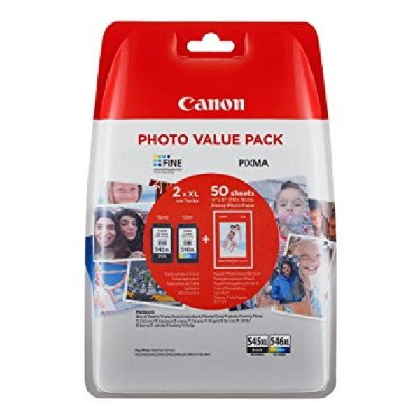 C.t. CANON PG545XL/CL546XL: Pixma MG2450 MG2550 alta capac. 400p. Photo Value pack blister C.t. CANON PG545XL/CL546XL: Pixma MG2450 MG2550 alta capac. 400p. Photo Value pack blister
