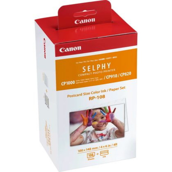 C.t.+ papel 108h. CANON RP-108 Selphy CP820 CP910 CP1000 CP1200 CP1300 100x148mm (4x6in) C.t.+ papel 108h. CANON RP-108 Selphy CP820 CP910 CP1000 CP1200 CP1300 100x148mm (4x6in)