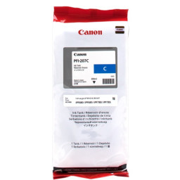 C.t. CANON PFI-207C:  IPF680 IPF685 IPF780 cian IPF785  300 ml.