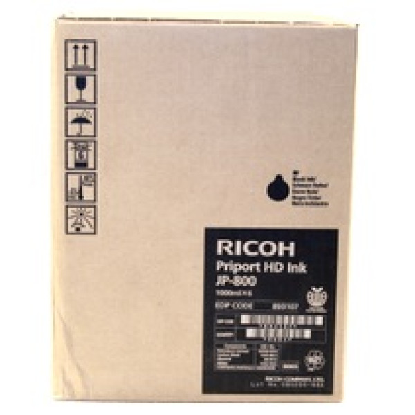 (6) C.t. RICOH Priport HD ink JP-800 JP8000 JP8500  6x1000ml.