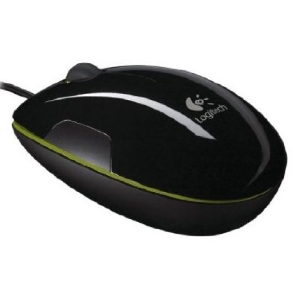 Ratón LOGITECH LS1 láser color negro ** con cable, USB, zoom, despl.horizontal **