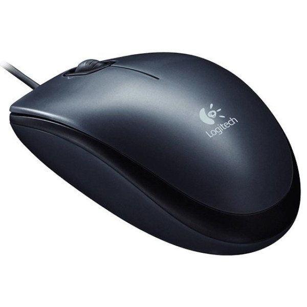 Ratón LOGITECH M90 óptico con cable negro, 2bot+1rue, 1000ppp, USB