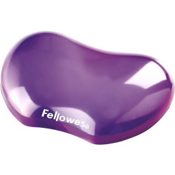 FELLOWES Mini reposamuñecas ratón gel violeta Gel Crystal  122x88x18mm