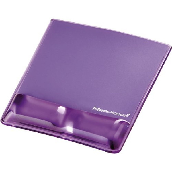 FELLOWES Alfombrilla con reposamuñecas gel violeta Canal Health-V + proteccion Microban, 251x210x22mm FELLOWES Alfombrilla con reposamuñecas gel violeta Canal Health-V + proteccion Microban, 251x210x22mm