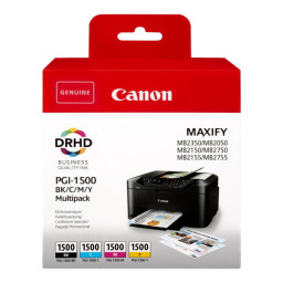 (4) C.t. CANON PGI-1500 Maxify MB2050 MB2350 Multipack BK/C/M/Y
