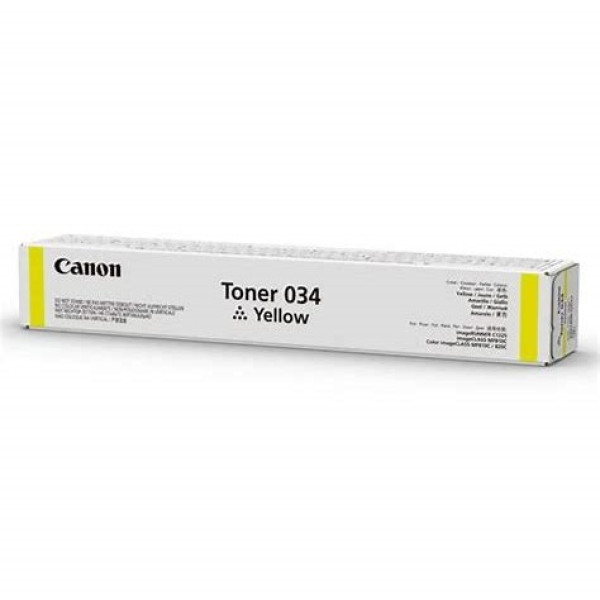 Toner CANON 034Y: I-Sensys MF810 ImR. C1200 amaril C1120 series 7.500p. Toner CANON 034Y: I-Sensys MF810 ImR. C1200 amaril C1120 series 7.500p.