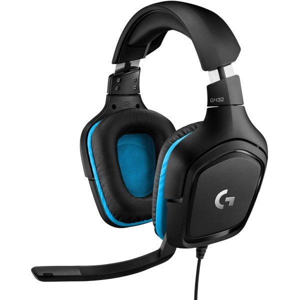 Auriculares LOGITECH Gaming G432 con cable, 7.1 Surround DTS