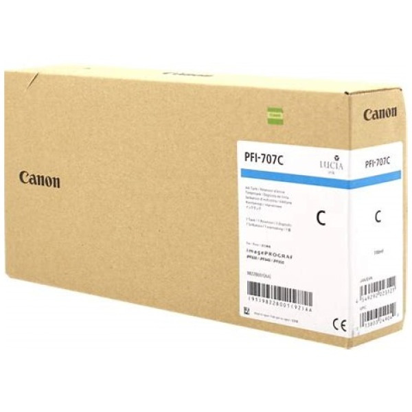 C.t. CANON PFI-707C: IPF830 IPF840 IPF850 700ml. cyan C.t. CANON PFI-707C: IPF830 IPF840 IPF850 700ml. cyan